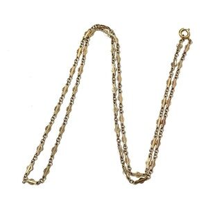 Vintage 12K Gold Filled Long Chain Necklace 30”